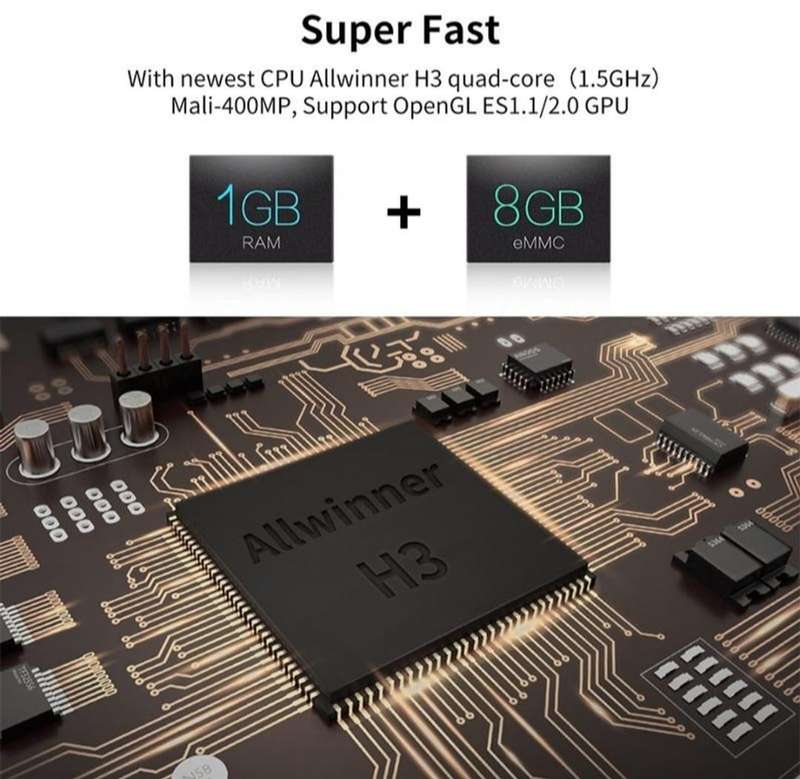 Smart tv Box 8k Ultra HD quad-core 1080p