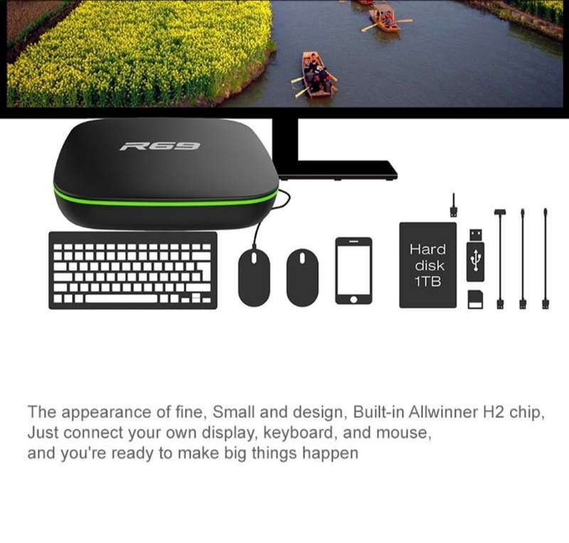 Smart tv Box 8k Ultra HD quad-core 1080p