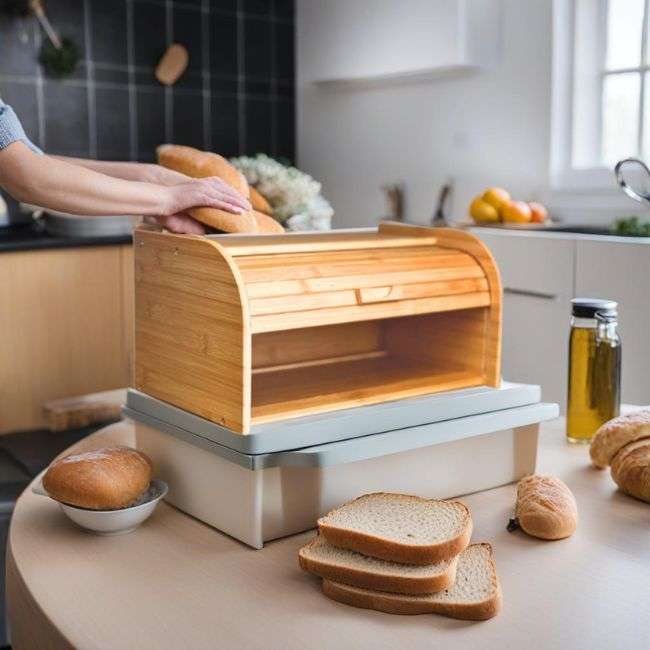 Bamboo Bread Storage Bin