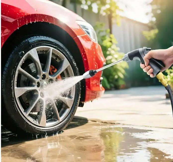High-Pressure Car Wash Sprayer with Foam Bottle