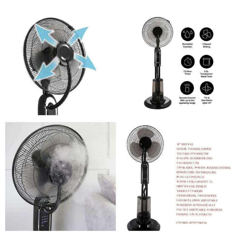 Condere 16-inch Mist Fan FS45-P16