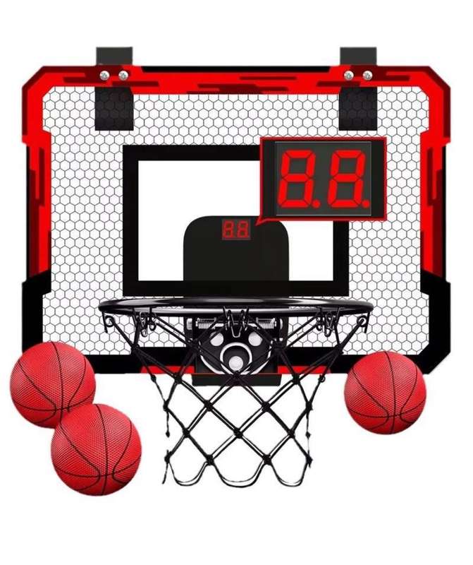 Wall-Mounted Digital Basketball Hoop Set
