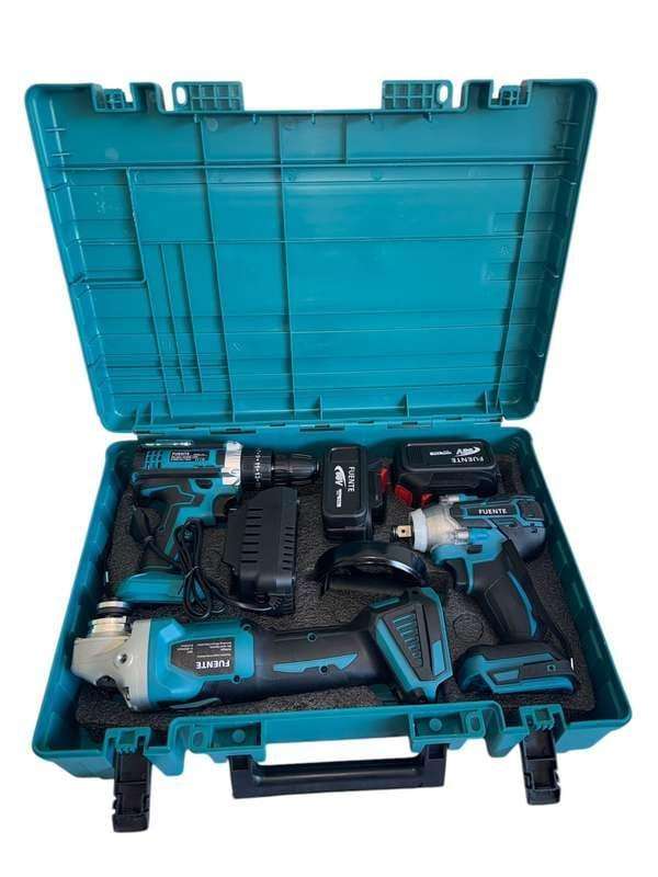 FUENTE 3 in 1 68V Cordless Power Combo Kit Impact Wrench, Drill and Angle Grinder