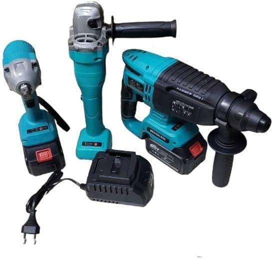 FUENTE 3 in 1 68V Cordless Power Combo Kit Impact Wrench, Drill and Angle Grinder