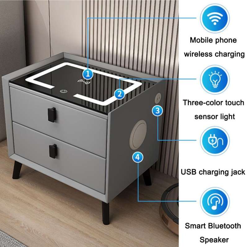 Smart Wireless Charging Bedside Table DIY