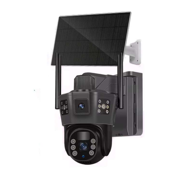 Security Outdoor Solar Night Vision 3-Eyes Camera