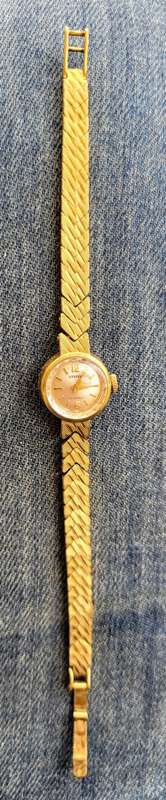 Working Atlantic Gold Filled Incabloc 17 Jewels ladies wrist Watch 2637