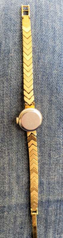 Working Atlantic Gold Filled Incabloc 17 Jewels ladies wrist Watch 2637