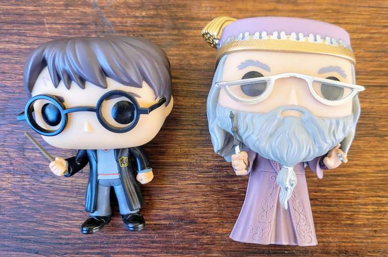 Collection of four Harry Potter Funko figurines
