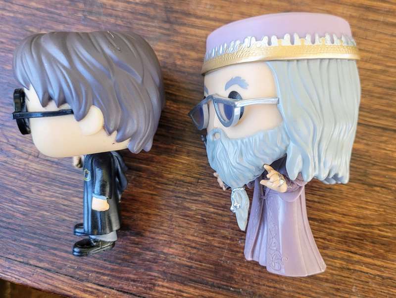 Collection of four Harry Potter Funko figurines
