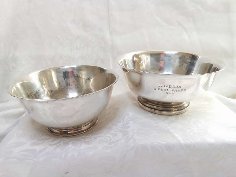 Two very pretty vintage silver plated bowls
