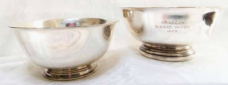 Two very pretty vintage silver plated bowls