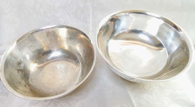 Two very pretty vintage silver plated bowls