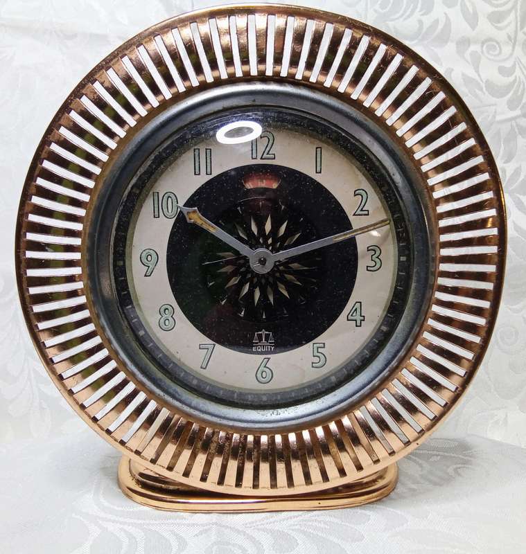 What a find!! Fabulous Vintage EQUITY "Kaleidoscope" Alarm Clock