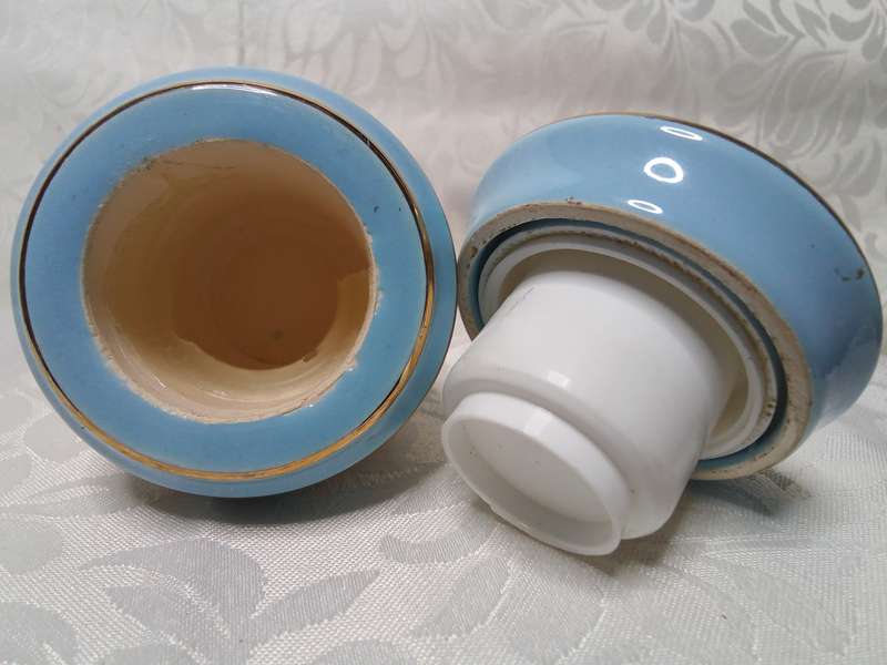 Vintage ceramic Bardaco perfume pot, hand made in Greece