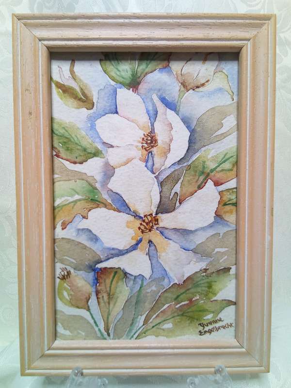 Gorgeous miniature original watercolor painting
