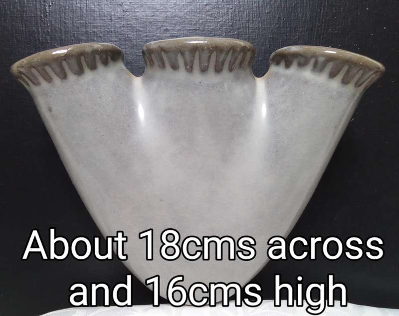 Stunning vintage pottery wall vase