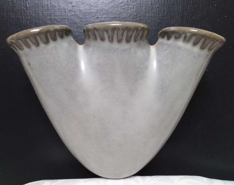 Stunning vintage pottery wall vase