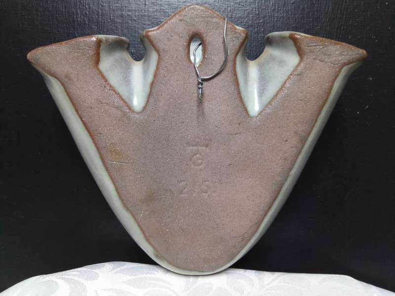 Stunning vintage pottery wall vase