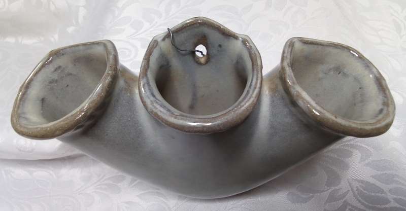 Stunning vintage pottery wall vase