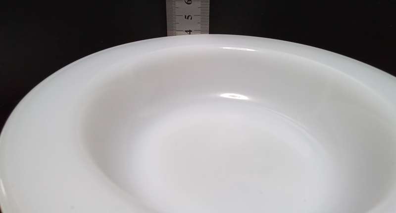 Four lovely white milk glass bowls