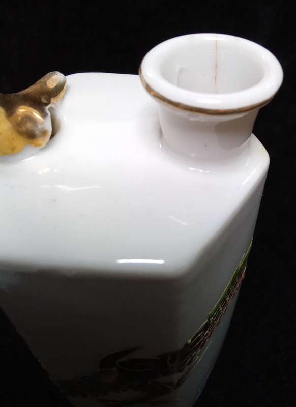 Exquisite vintage Japanese whistling Sake jug with 4 cups