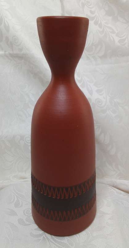 Quality vintage handmade pottery vase by Alois Böhm, c. 1950's