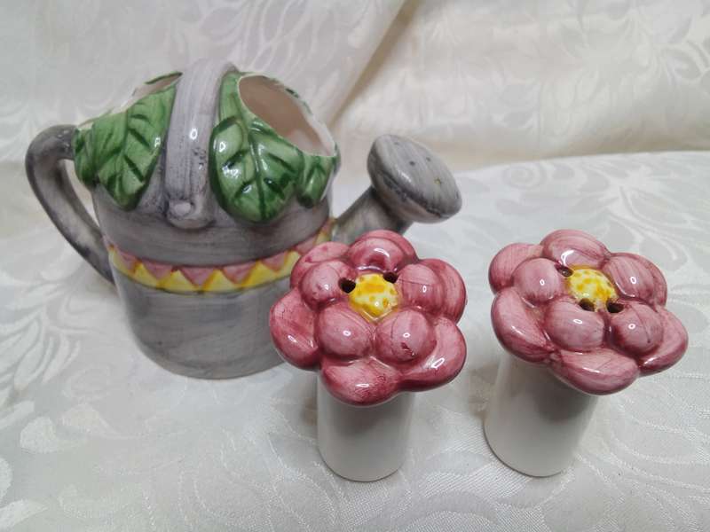Charming watering can Salt and Pepper set