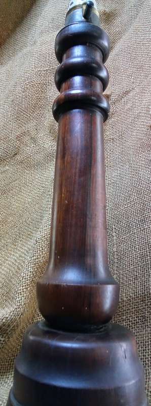 A lovely vintage solid wood lamp base