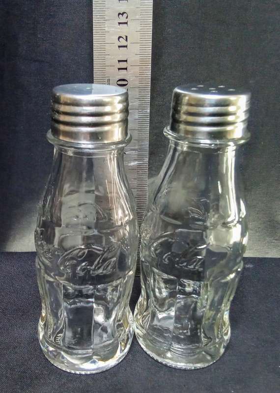 Lovely vintage Coca-Cola bottle salt & pepper set