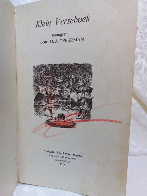 Klein Verseboek - saamgestel deur DJ Opperman 1959