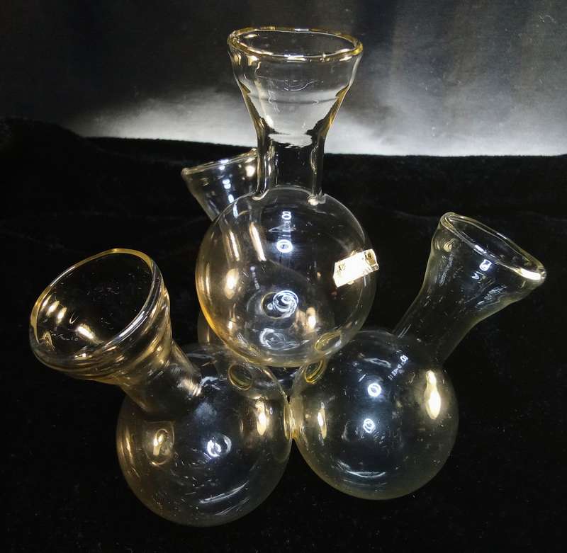 Very fine glass vintage bud `vases`