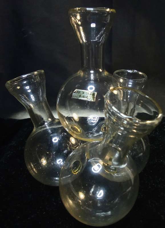 Very fine glass vintage bud `vases`