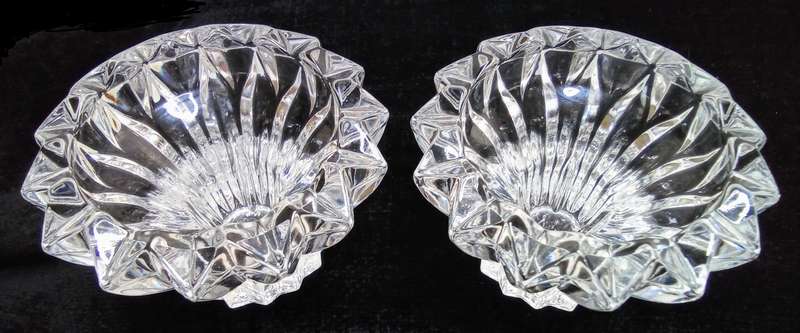 Gorgeous pair of vintage Crystal Candle Holder 24% Lead, Zajecar - Made in Yugoslavia