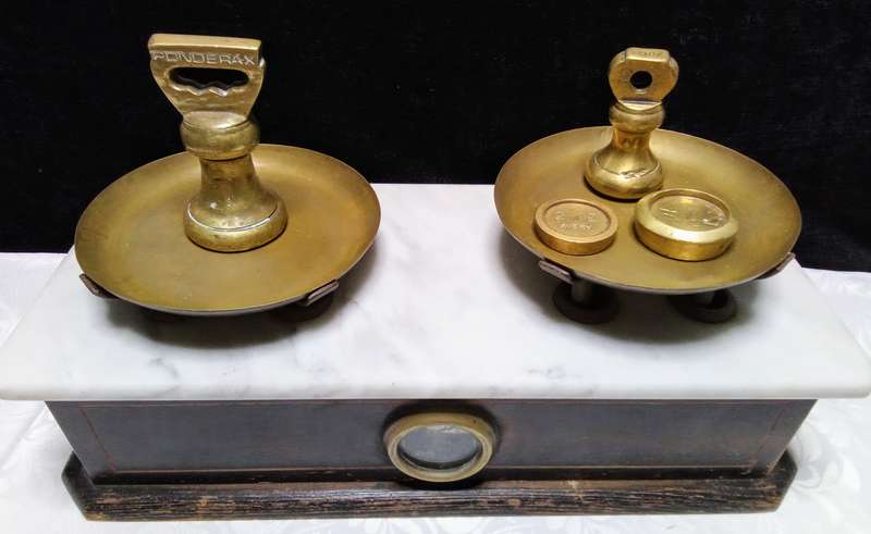 Lovely French antique scale - scarce item!