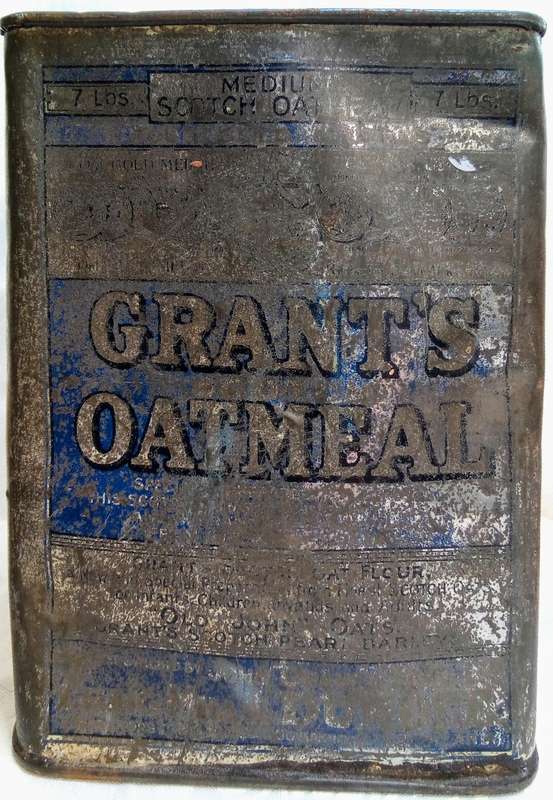 Vintage Grant's Oatmeal tin