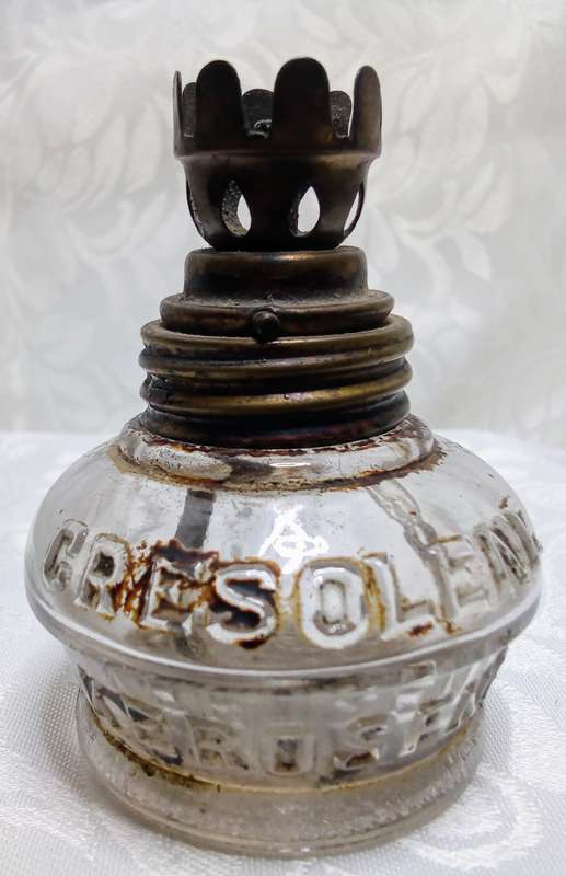 Antique VAPO Use Mini-Lamp - Cresolene Kerosene