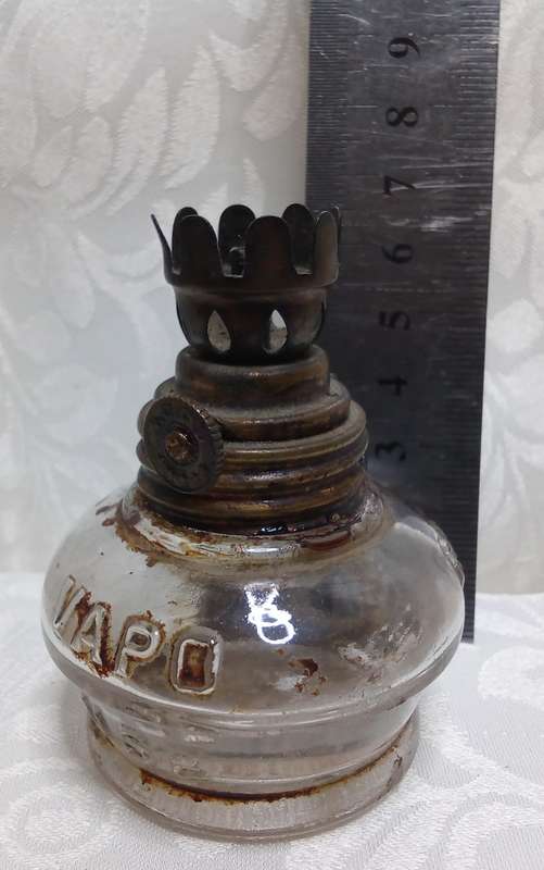 Antique VAPO Use Mini-Lamp - Cresolene Kerosene