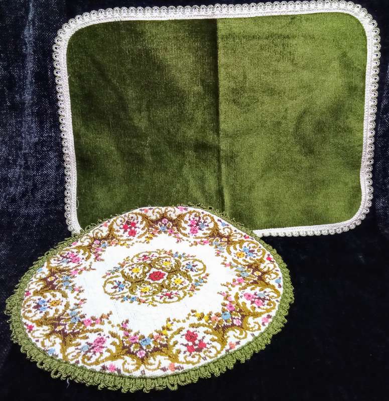 Two lovely vintage placemats