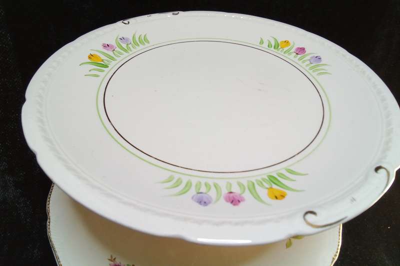 Loving this special item! Cake stand built out of vintage items.