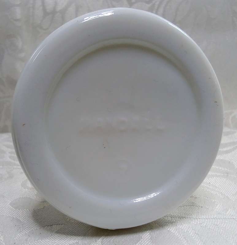 Vintage mid century Randall beehive style milk glass bud vase