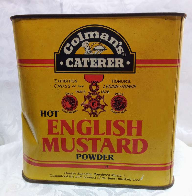 Lovely large vintage Colman's mustard tin