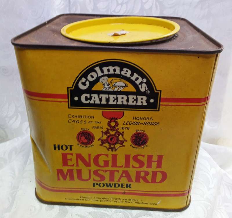 Lovely large vintage Colman's mustard tin