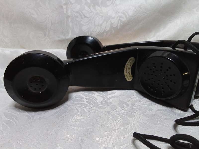 Two vintage Belphone echo sound powered handsets