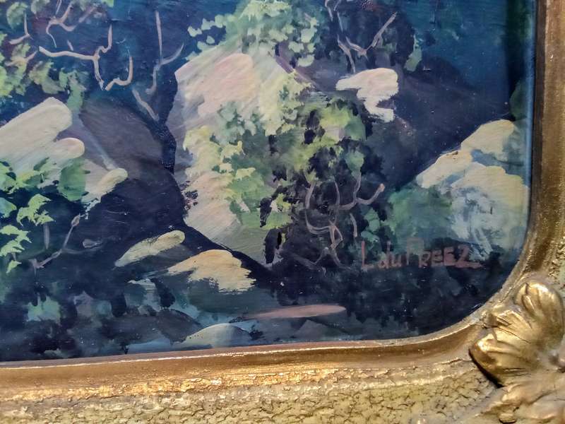 Beautiful landscape by L du Preez, with original frame