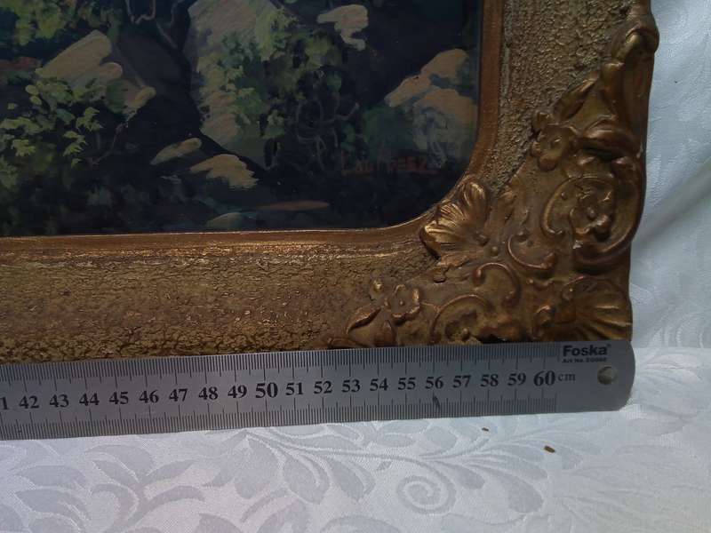 Beautiful landscape by L du Preez, with original frame