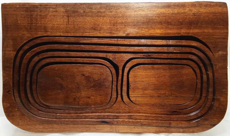 Stunning handmade rustic Hard Pear nesting bowls