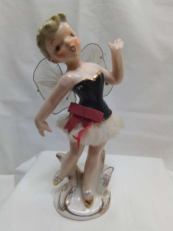 Vintage Fairy Angel Pixie Ballerina Figurine - Japan