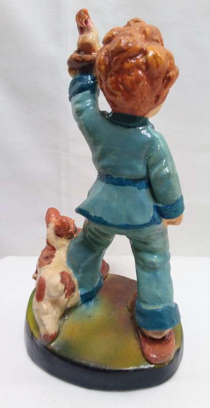 Very cute Vintage chalkware figurine