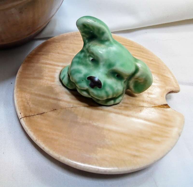 Very charming Sylvac dogs head range honey pot